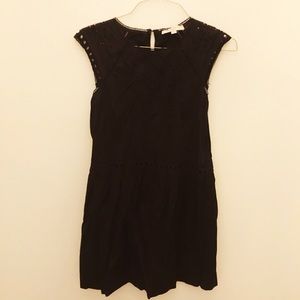 Black Loft Crochet Dress